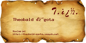 Theobald Ágota névjegykártya